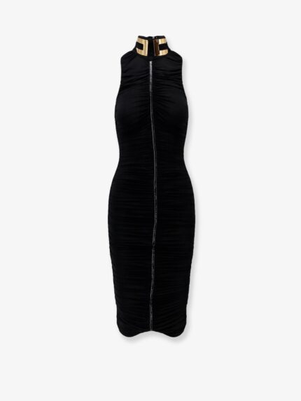 Elisabetta Franchi Draped Midi Dress