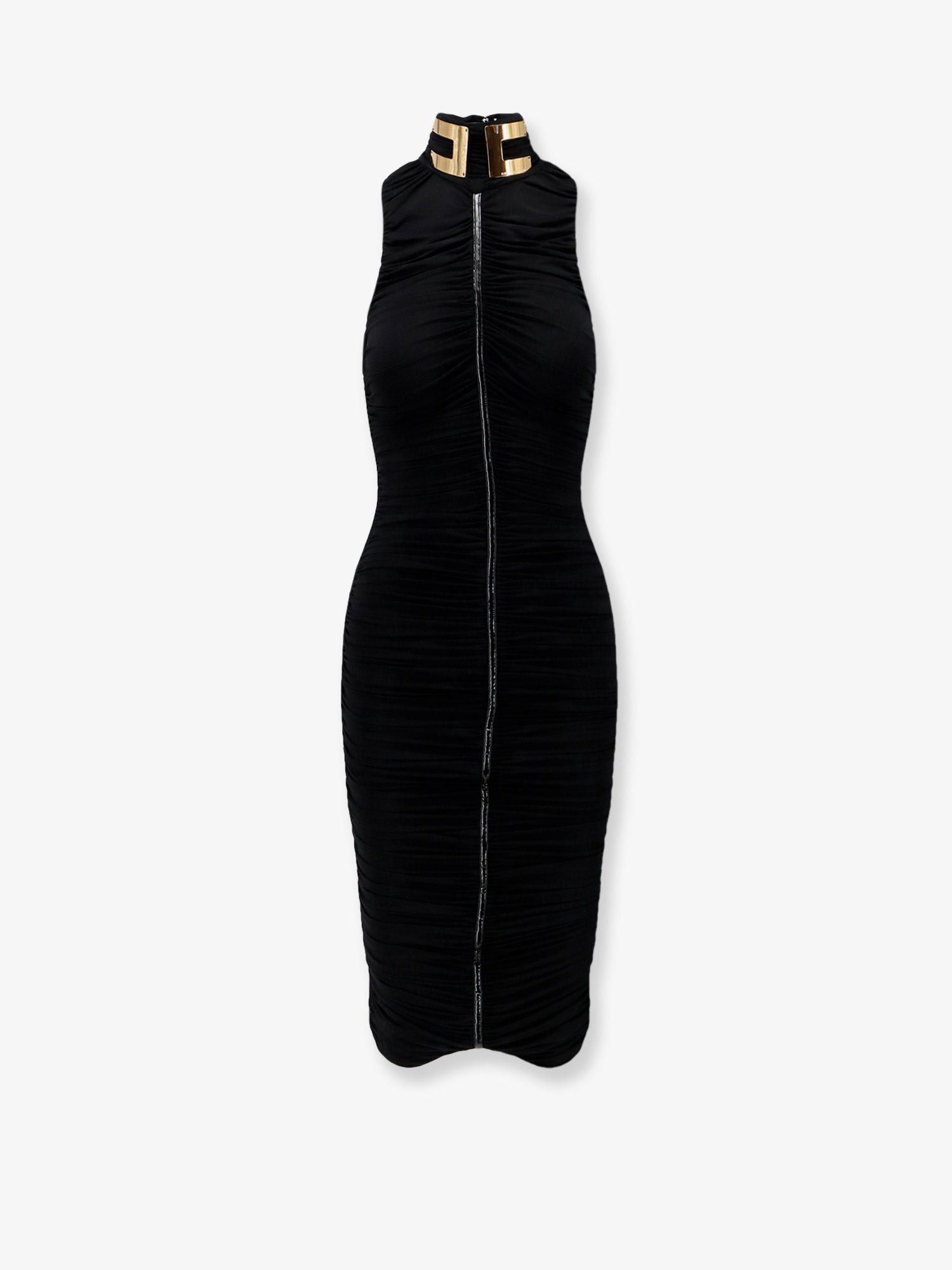 Elisabetta Franchi Draped Midi Dress