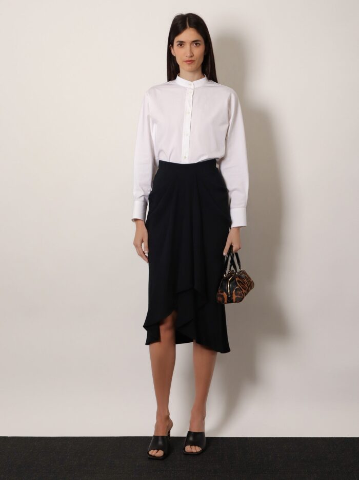 Givenchy Draped Midi Skirt