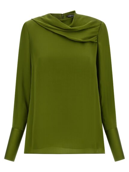 TOM FORD Draped Neck Blouse