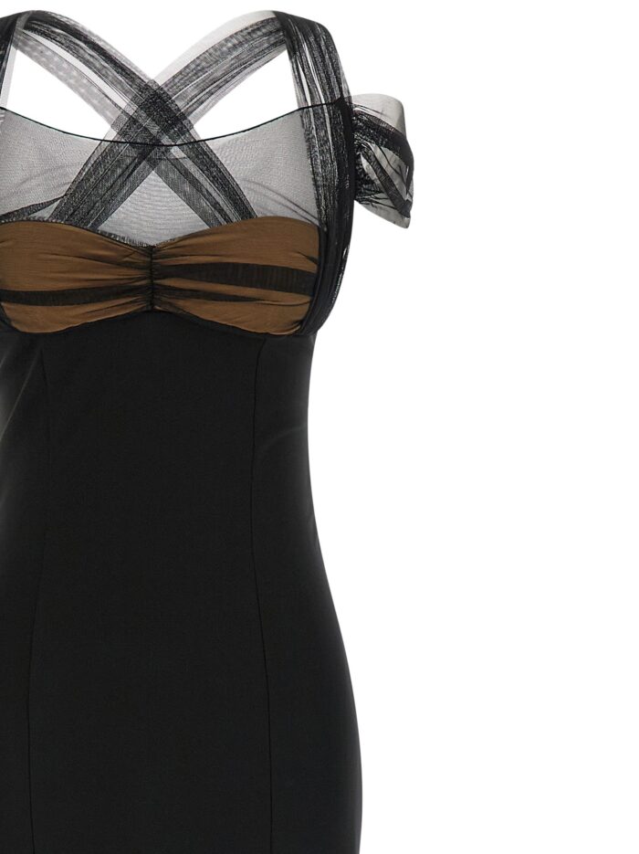 NENSI DOJAKA 'Draped Padded Cup Maxi' Dress