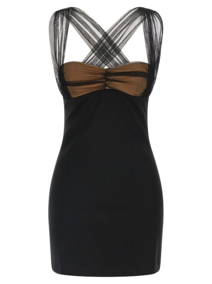 NENSI DOJAKA 'Draped Padded Cup Mini' Dress