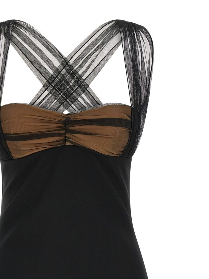 NENSI DOJAKA 'Draped Padded Cup Mini' Dress