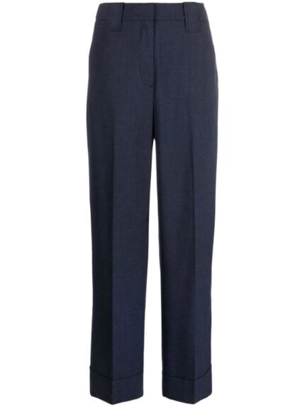 Drapey Melange High Waist Pant