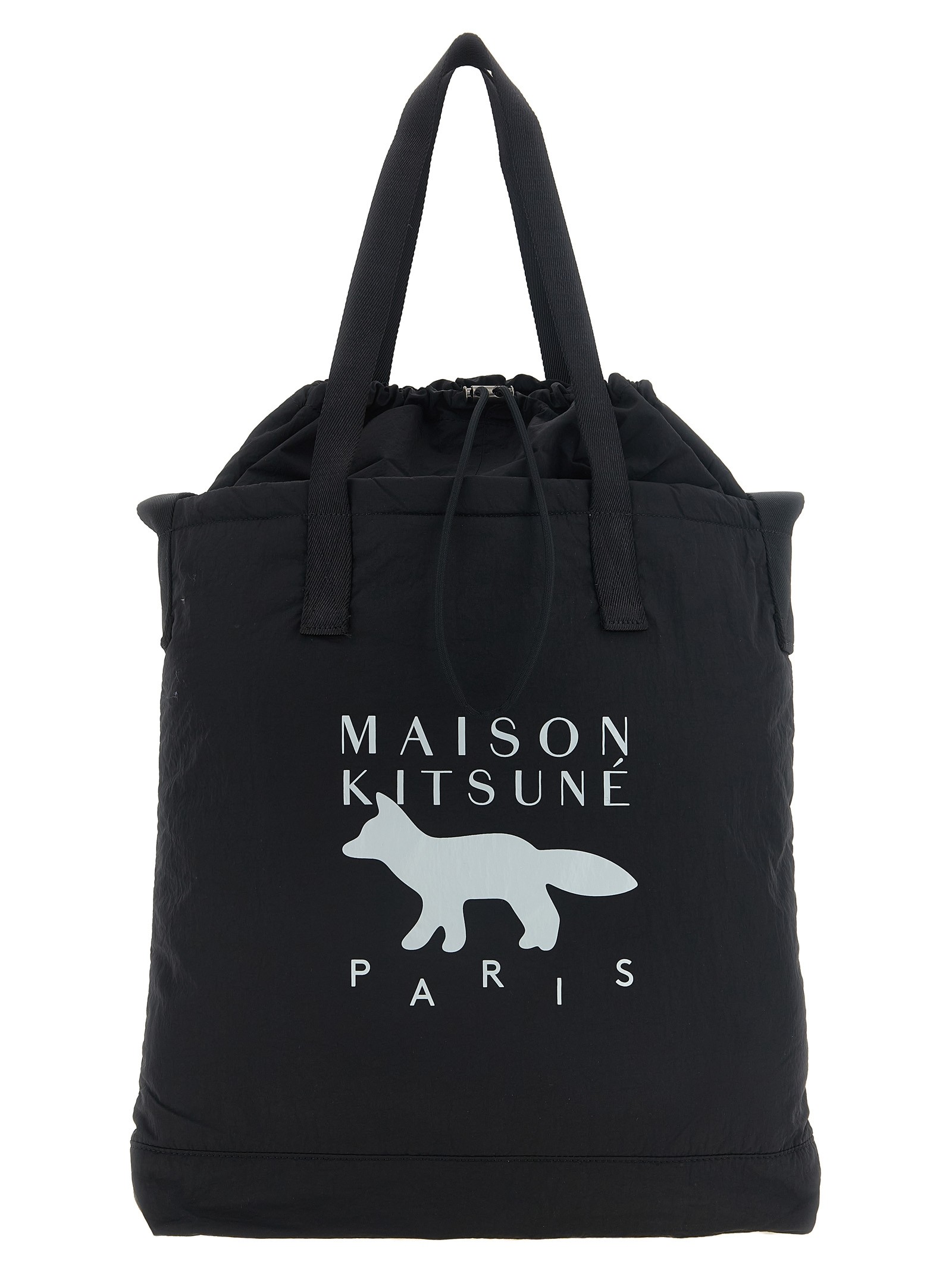 Maison Kitsune Drawstring Shopping Bag