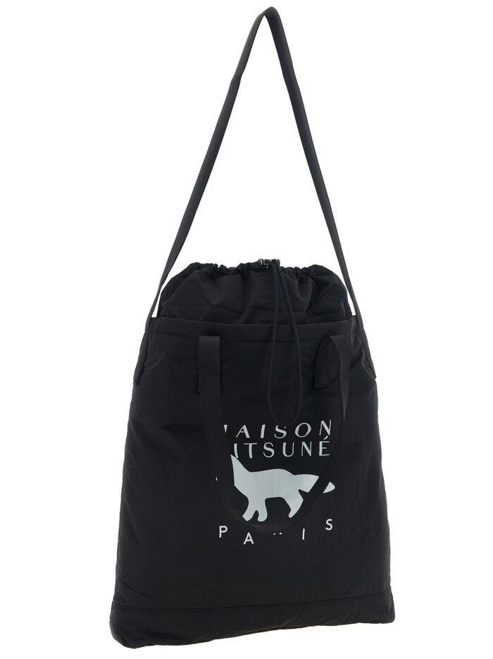 Maison Kitsune Drawstring Shopping Bag