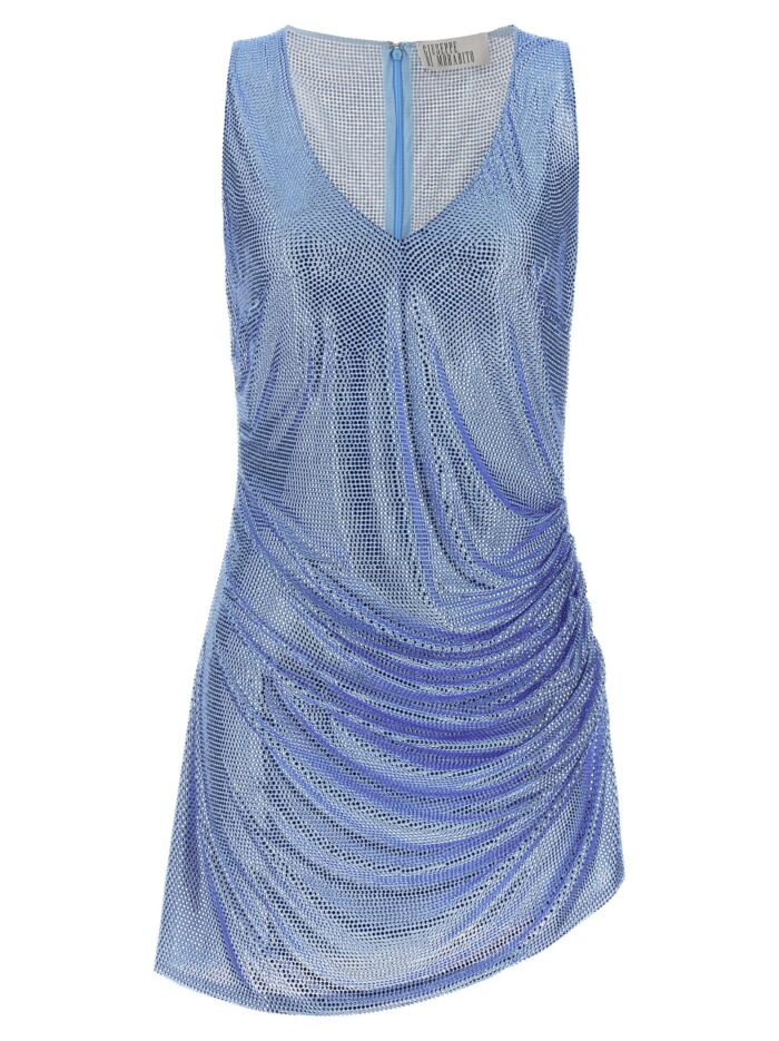 GIUSEPPE DI MORABITO Dress With Removable Crystals And Feathers