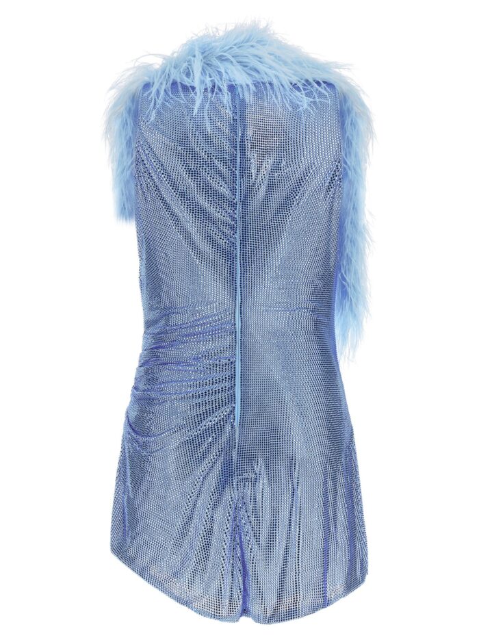 GIUSEPPE DI MORABITO Dress With Removable Crystals And Feathers