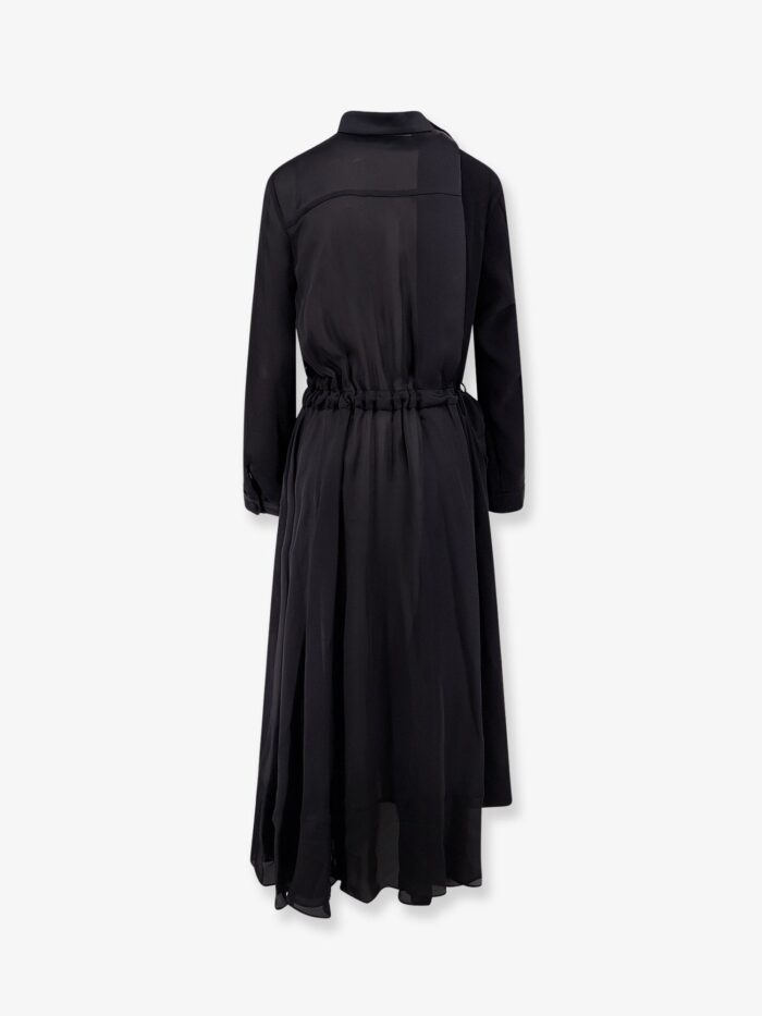 SACAI Dress With Satin Inserts