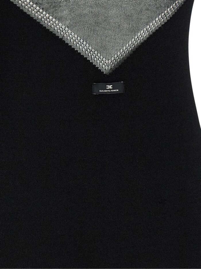 Elisabetta Franchi Dress With Transparencies