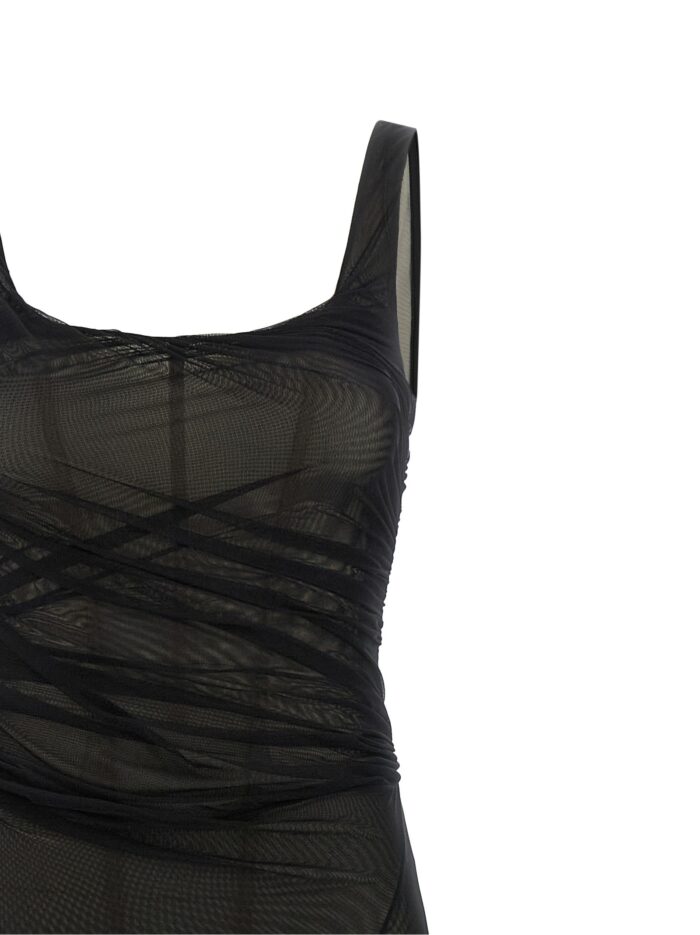 The Attico Dress With Transparencies