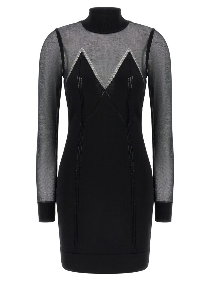 elisabetta franchi dress with transparencies Elisabetta Franchi Dress With Transparencies