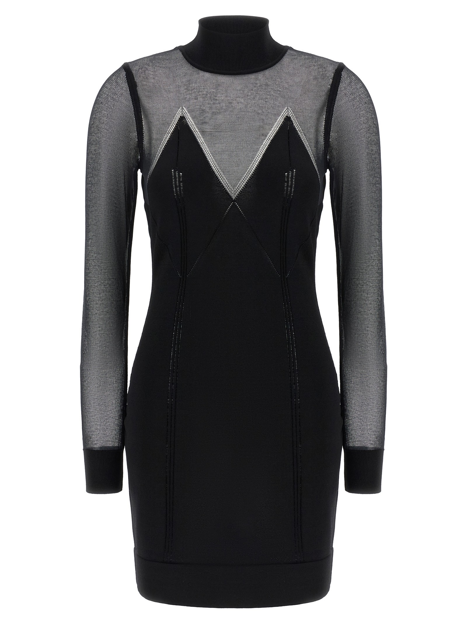 Elisabetta Franchi Dress With Transparencies