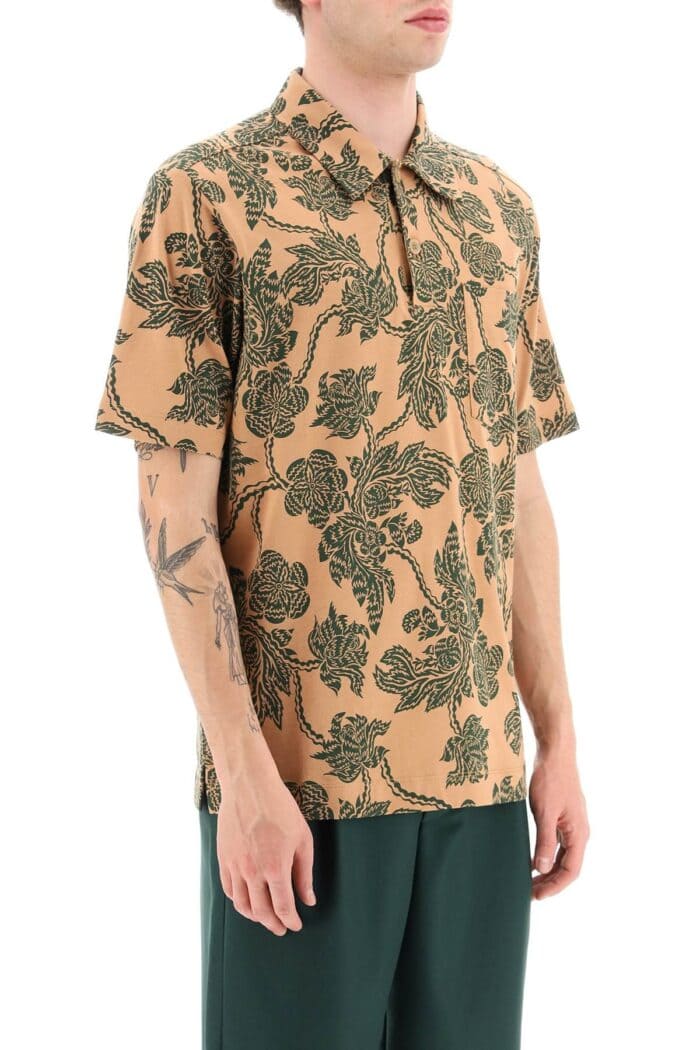 Dries Van Noten All-over Flower Print Polo Shirt