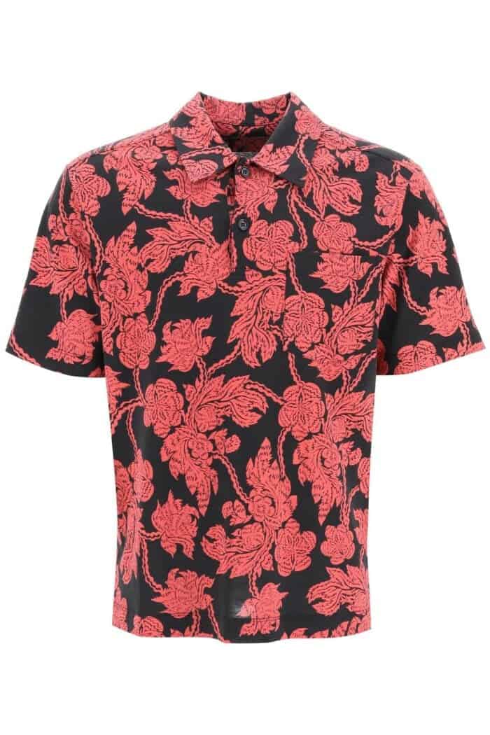 Dries Van Noten All-over Flower Print Polo Shirt