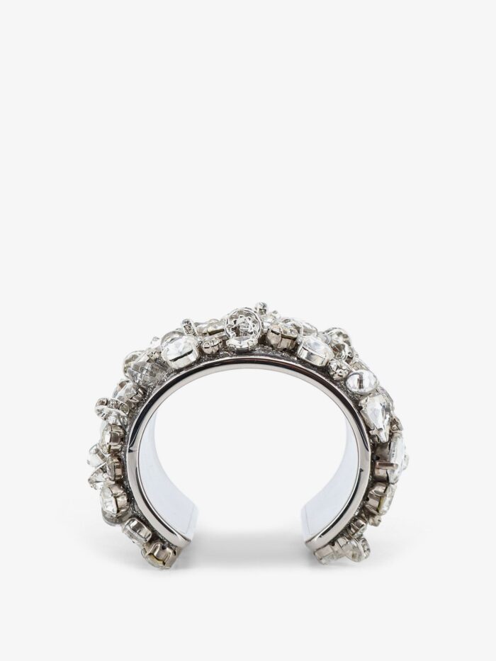 Dries Van Noten Brass Bracelet With Crystals