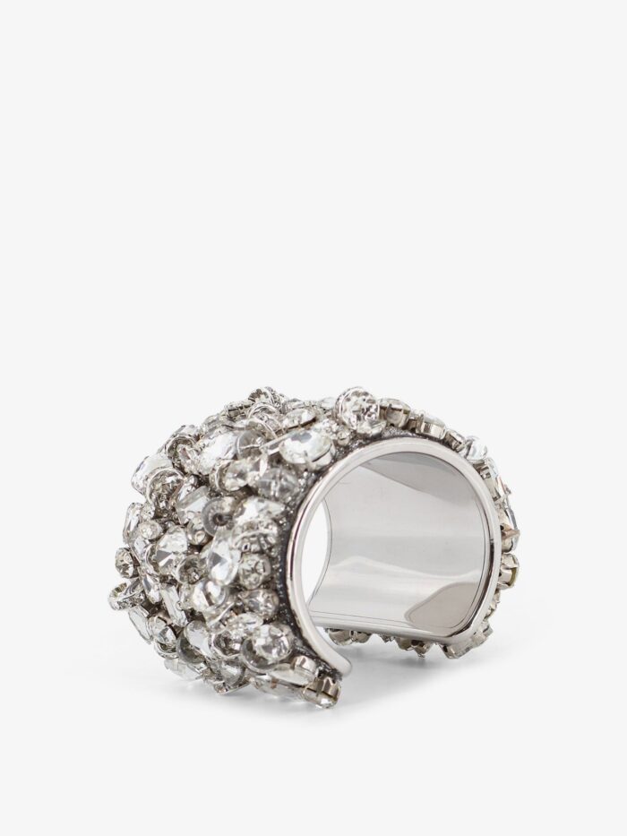 Dries Van Noten Brass Bracelet With Crystals