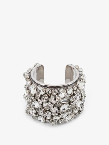 Dries Van Noten Brass Bracelet With Crystals