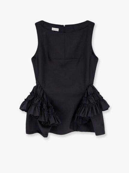 Dries Van Noten Casey Wool And Silk Top