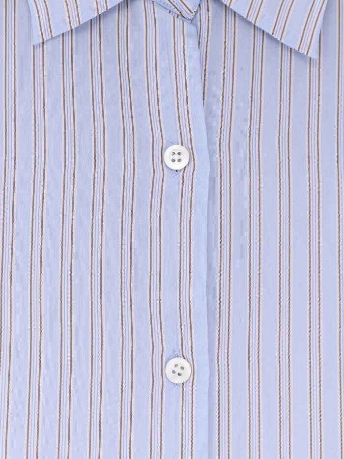 Dries Van Noten Casia Cupro Shirt With Striped Pattern