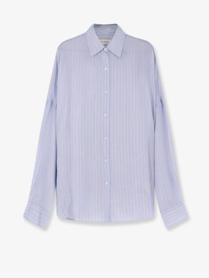 Dries Van Noten Casia Cupro Shirt With Striped Pattern