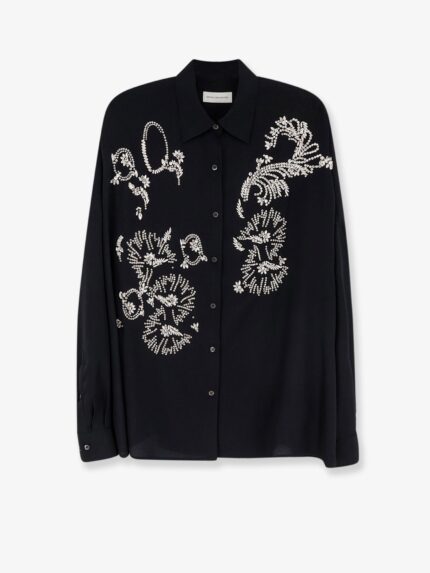 Dries Van Noten Casia Shirt With Rhinestones