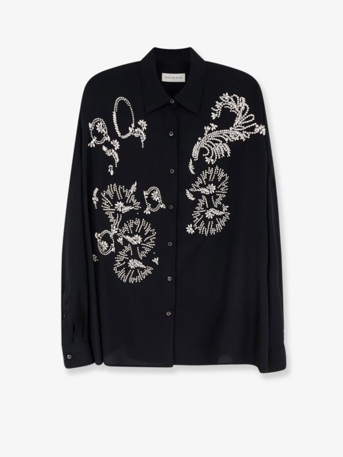 Dries Van Noten Casia Shirt With Rhinestones