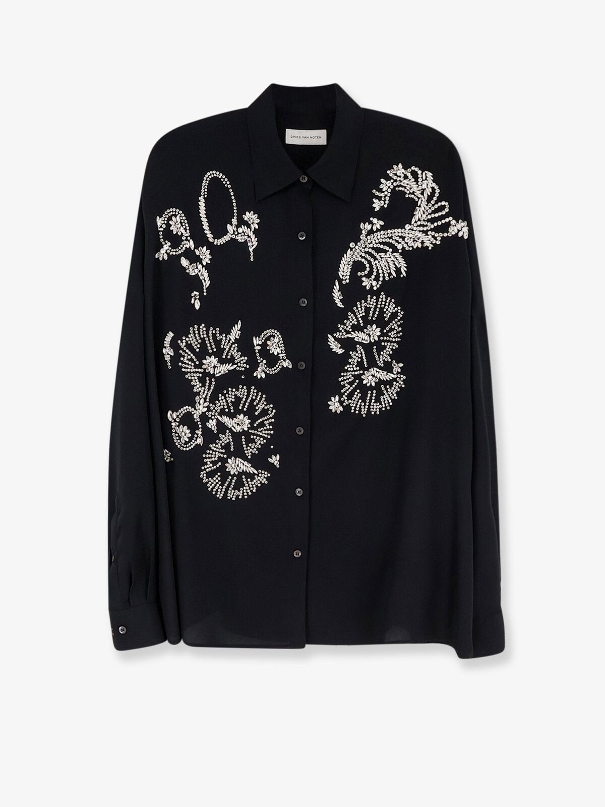 Dries Van Noten Casia Shirt With Rhinestones