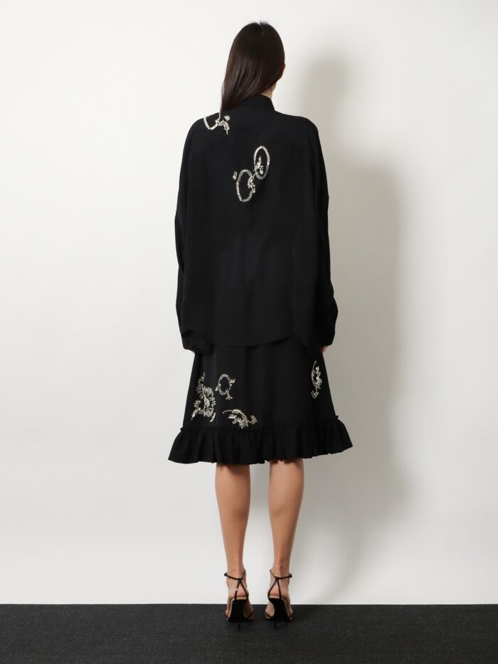 Dries Van Noten Casia Shirt With Rhinestones