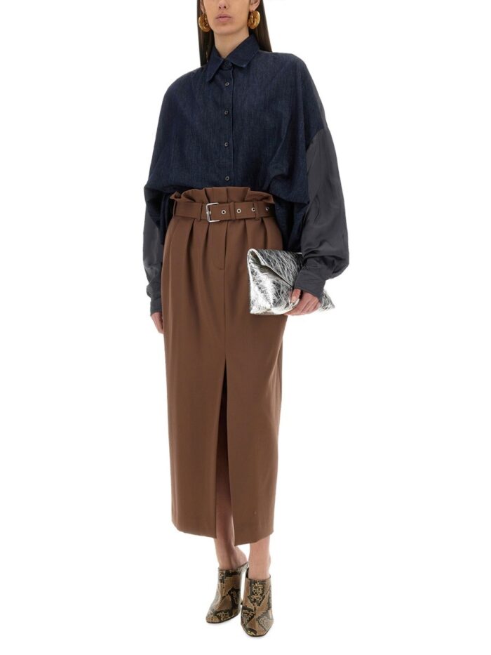 Dries Van Noten CONTRASTING DENIM SHIRT