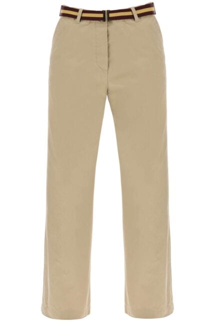 DRIES VAN NOTEN Cotton Pants With Belt