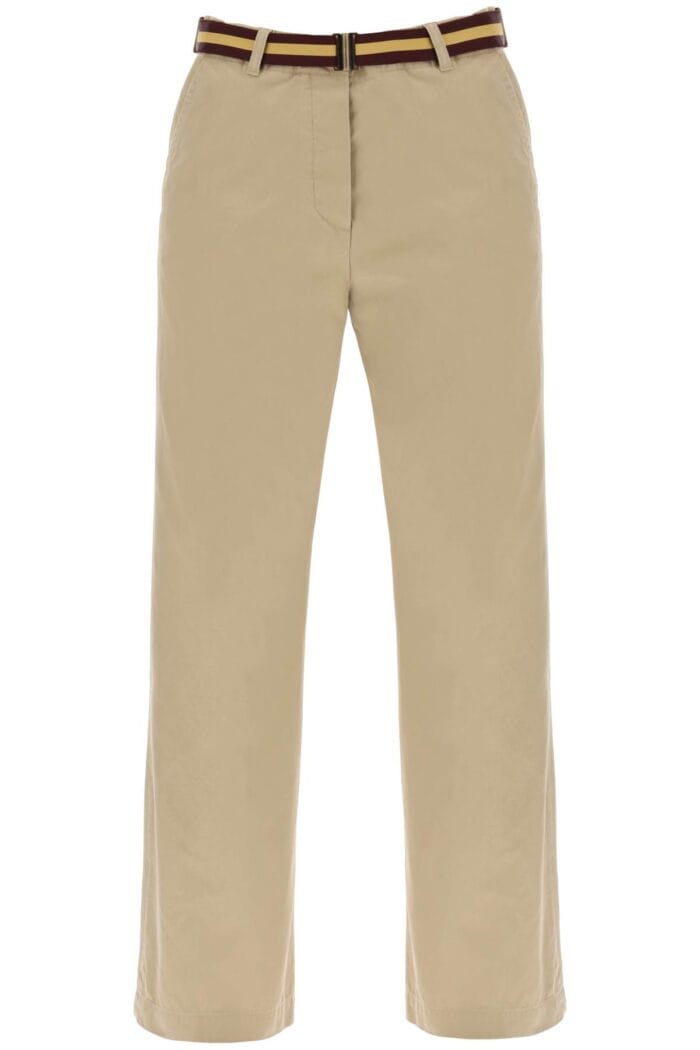 DRIES VAN NOTEN Cotton Pants With Belt