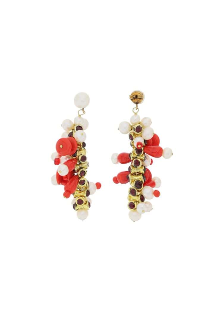 DRIES VAN NOTEN Dangling Pearl Drop Earrings.