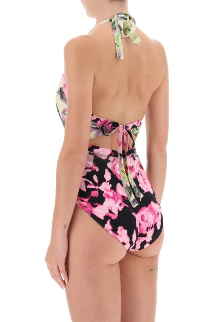 Dries Van Noten Floral Print One-piece Swimsuit