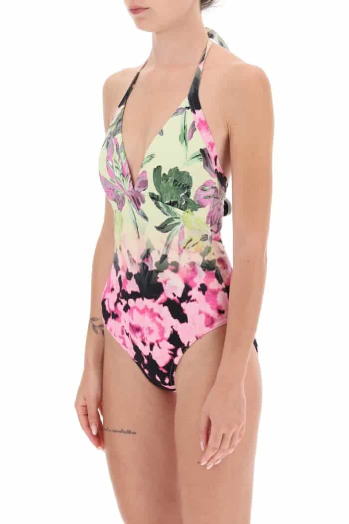 Dries Van Noten Floral Print One-piece Swimsuit