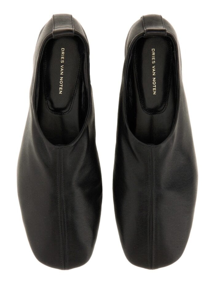dries van noten leather ballerina Dries Van Noten LEATHER BALLERINA