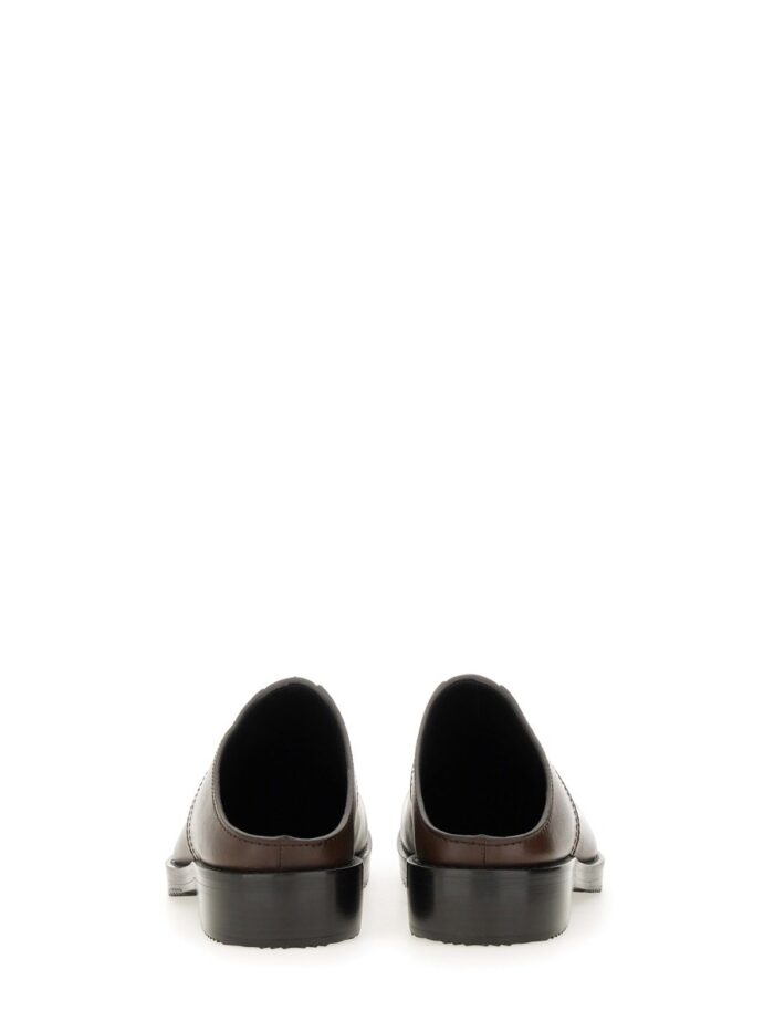 dries van noten leather clogs Dries Van Noten LEATHER CLOGS