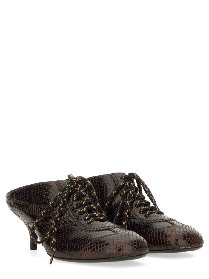 dries van noten leather slip on mules Dries Van Noten LEATHER SLIP-ON MULES