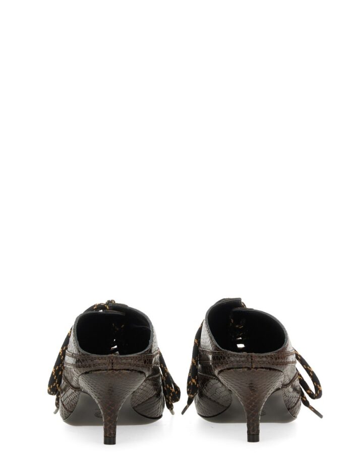 dries van noten leather slip on mules Dries Van Noten LEATHER SLIP-ON MULES