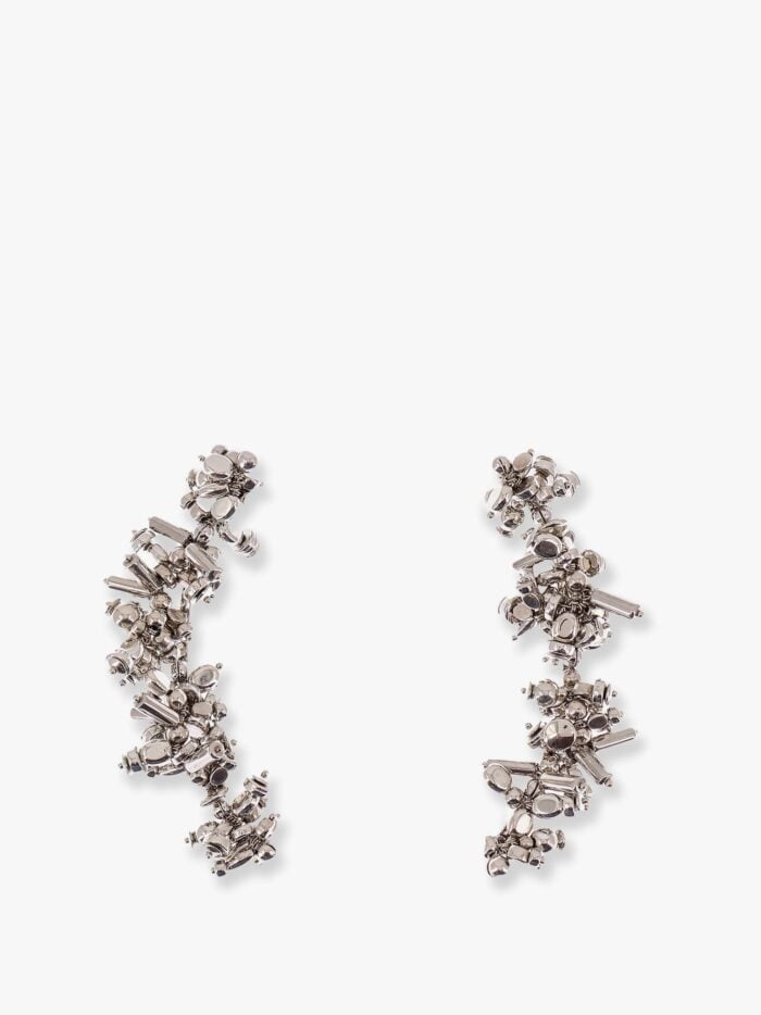 Dries Van Noten Long Metal Earrings