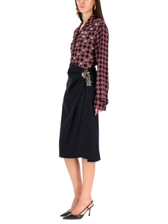 dries van noten midi skirt "sovora" Dries Van Noten MIDI SKIRT "SOVORA"