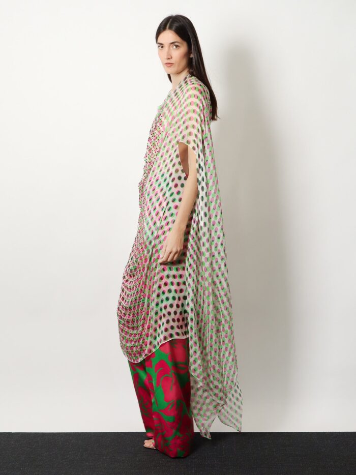 Dries Van Noten Multicolor Silk Dress
