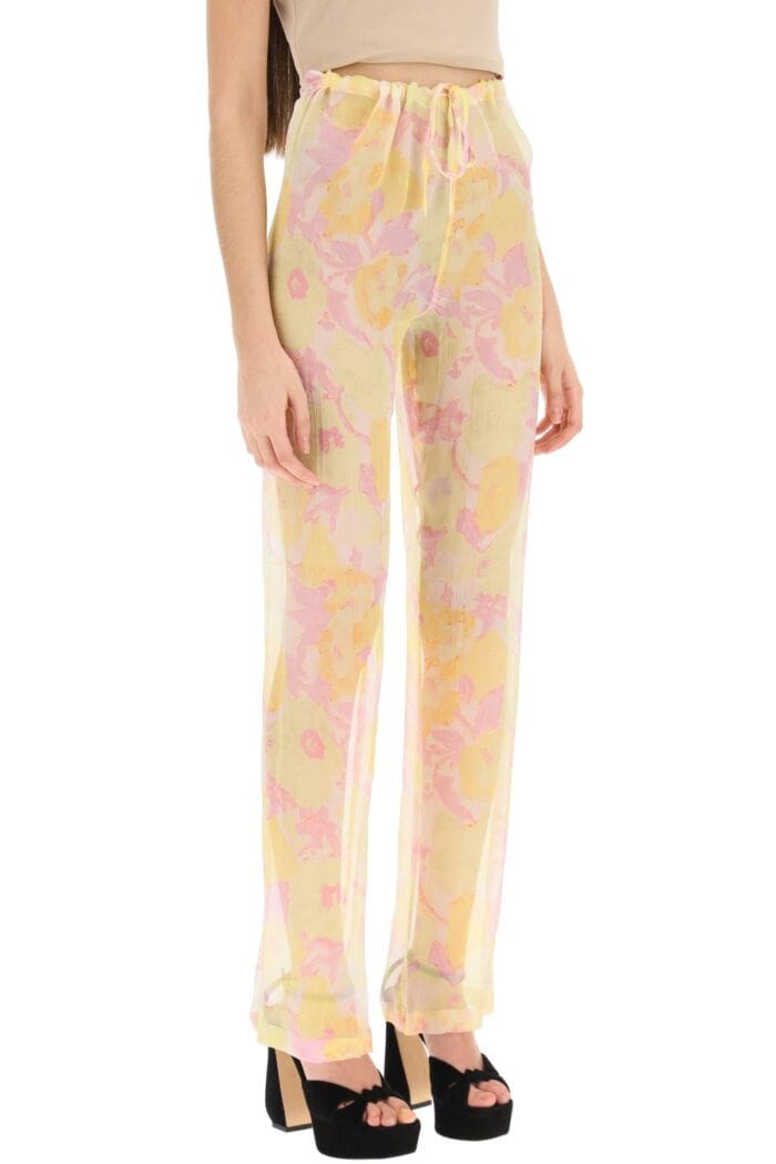 Dries Van Noten 'pachas' Silk Chiffon Pants