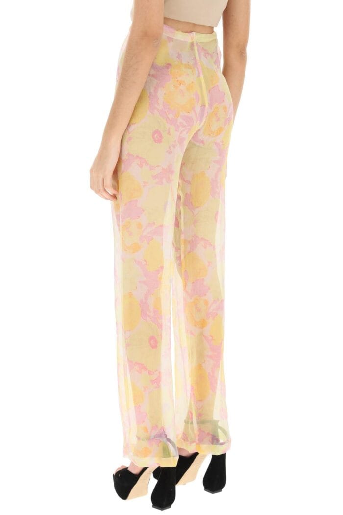 Dries Van Noten 'pachas' Silk Chiffon Pants