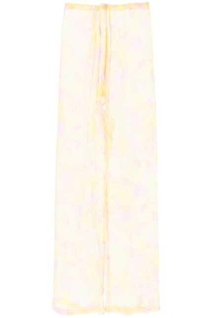 Dries Van Noten 'pachas' Silk Chiffon Pants