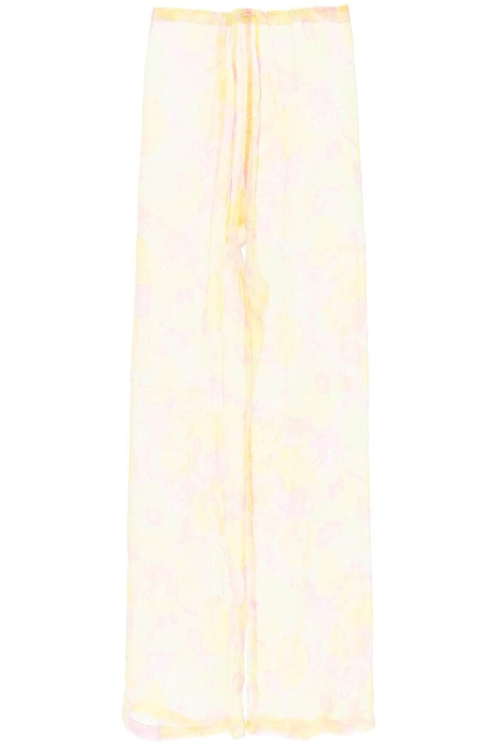 Dries Van Noten 'pachas' Silk Chiffon Pants