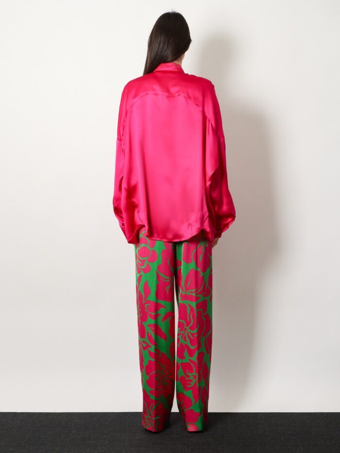 Dries Van Noten Peaches Bis Viscose Trousers