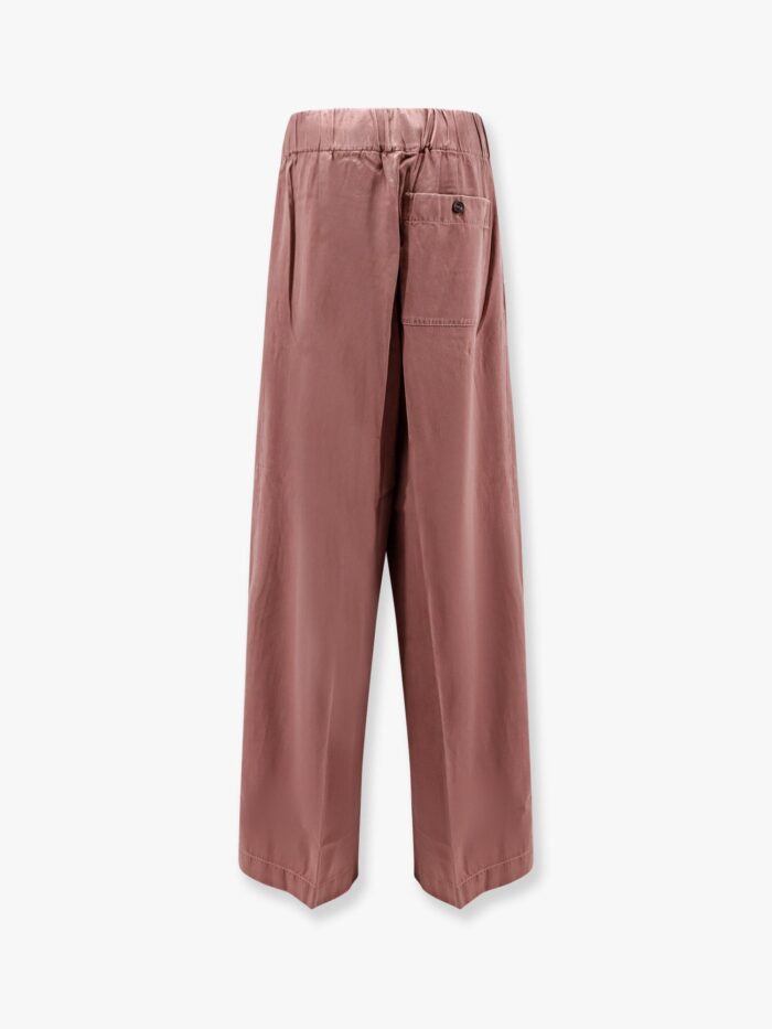 Dries Van Noten Pila Cupro And Cotton Trousers