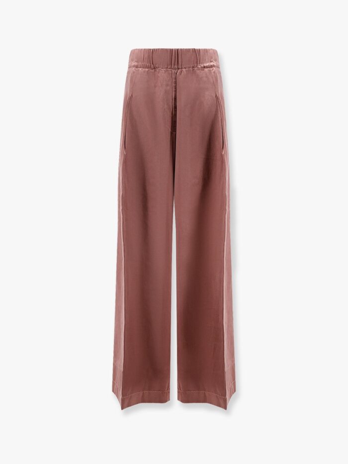 Dries Van Noten Pila Cupro And Cotton Trousers