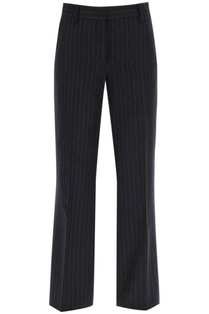 Dries Van Noten Pinstripe Flannel Parchia Trousers